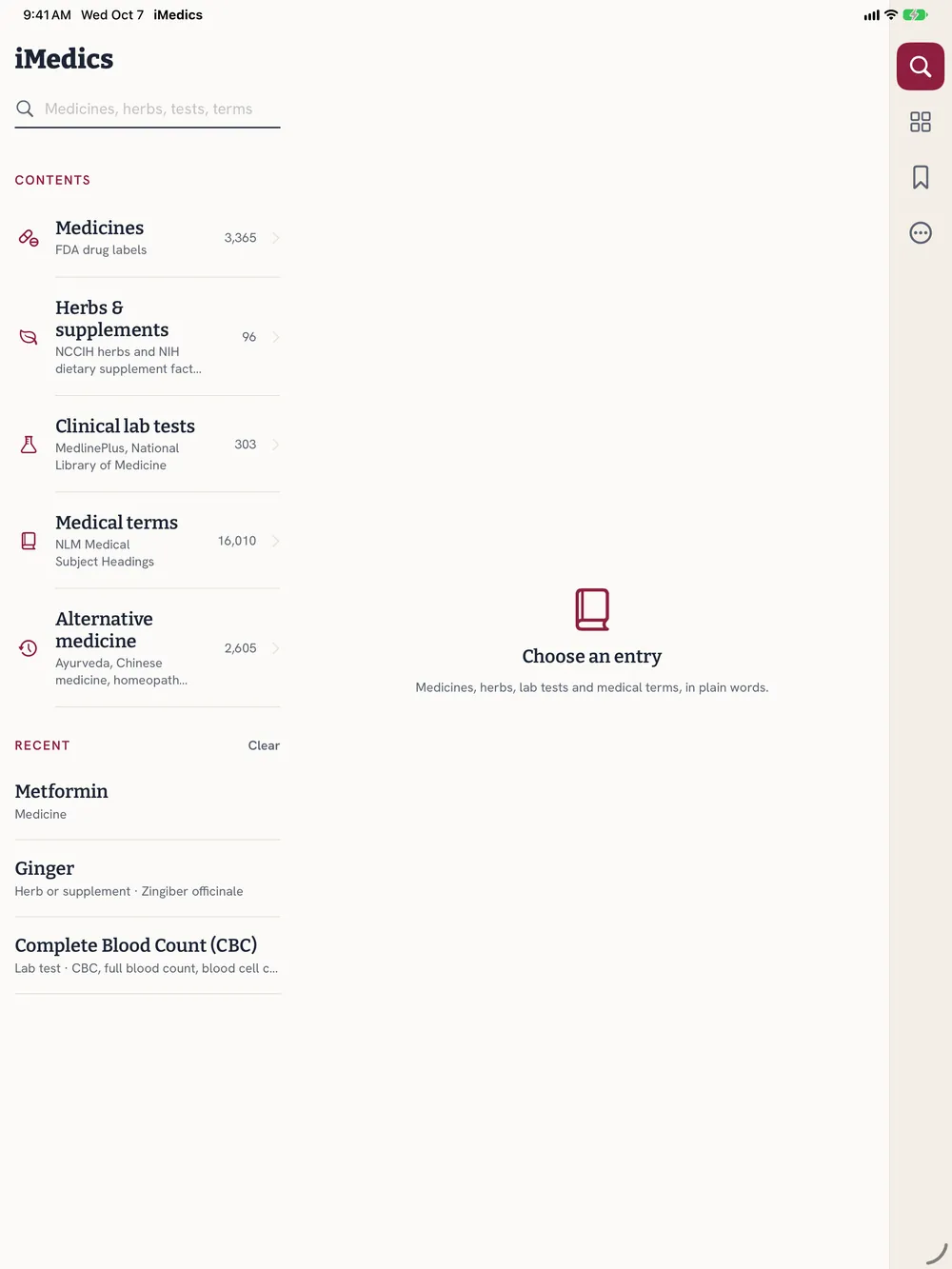 iMedics on iPad