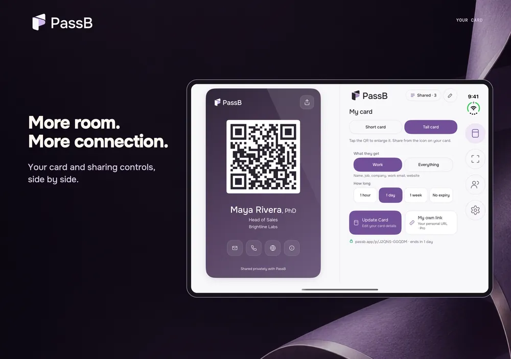 PassB opened on iPhone Duo